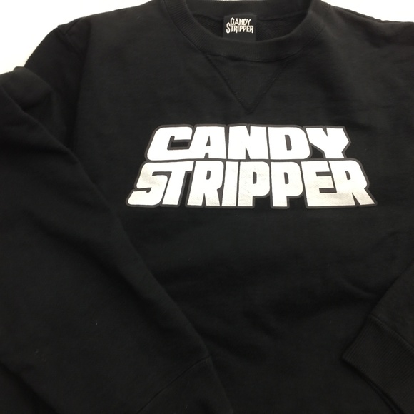 Candy Stripper Tokyo Japan Black L/S Sweater Sz M - Picture 3 of 6